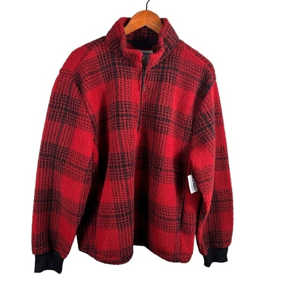 Men's Old Navy Cozy Patterned Sherpa
Quarter Zip Sweatshirt MEDIUM.. - Picture 4 of 9